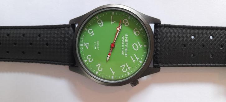 Sheffield horloge (microbrand), Sieraden, Tassen en Uiterlijk, Horloges | Heren, Zo goed als nieuw, Polshorloge, Overige merken
