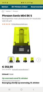 phrozen mini 8ks 3d printer en curing station ruilen??, Ophalen of Verzenden, Nieuw