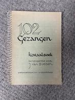 102 gezangen koraalboek samengesteld door J. van Biezen, Muziek en Instrumenten, Bladmuziek, Ophalen of Verzenden, Zo goed als nieuw