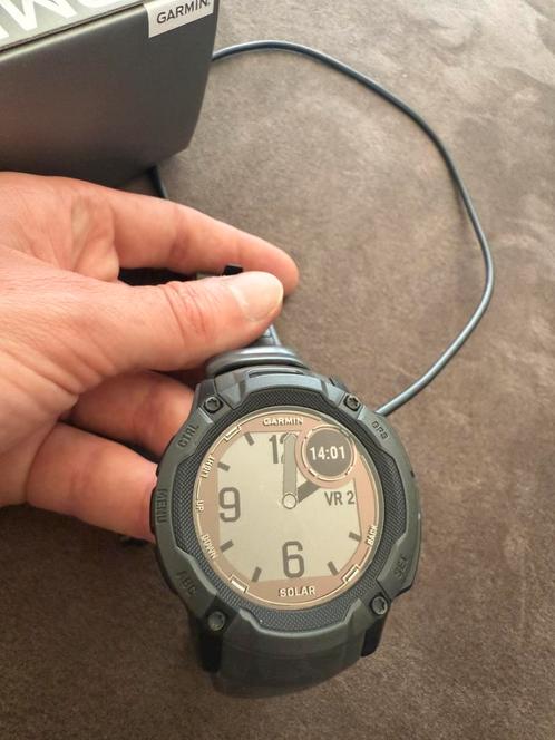 Garmin Instinct 2X solar, Sieraden, Tassen en Uiterlijk, Sporthorloges, Zo goed als nieuw, Android, Zwart, Afstand, Calorieverbanding