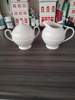 Wedgwood Windsor Roomstel - Suikerpot & Melkkan, Ophalen of Verzenden, Zo goed als nieuw, Wedgwood, Kop(pen) en/of Schotel(s)