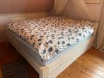 Steigerhouten bed 180 x 200cm. Whitewash, Huis en Inrichting, Slaapkamer | Complete slaapkamers, Ophalen, Gebruikt, Tweepersoons