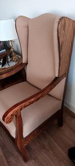 Eiken oor-fauteuils, Huis en Inrichting, Fauteuils, Minder dan 75 cm, Gebruikt, 50 tot 75 cm, Ophalen