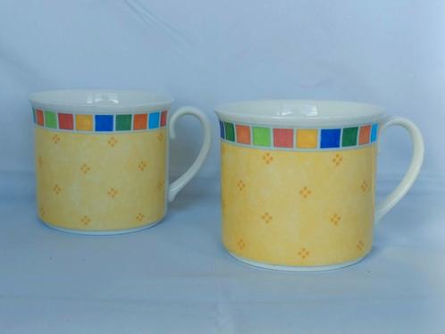 Villeroy & Boch Twist Alea Limone - bekers / koppen met oor, Huis en Inrichting, Keuken | Servies, Zo goed als nieuw, Kop(pen) en/of Schotel(s)