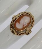 14 karaats gouden schelp camee Vintage dames ring klassiek