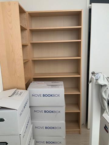 Billy berken boekenkast met opzetstuk beschikbaar voor biedingen