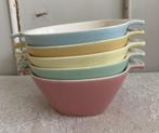 P. Regout / 5x Brocante soepkommen / Pastel / 2x Royco, Antiek en Kunst, Ophalen of Verzenden