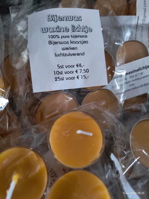 bijenwas waxinelichtjes 100% pure bijenwas van imker, Hobby en Vrije tijd, Overige Hobby en Vrije tijd, Nieuw, Ophalen