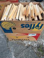 5 volle bananen dozen met aanmaakhout, Tuin en Terras, Haardhout, Minder dan 3 m³, Ophalen