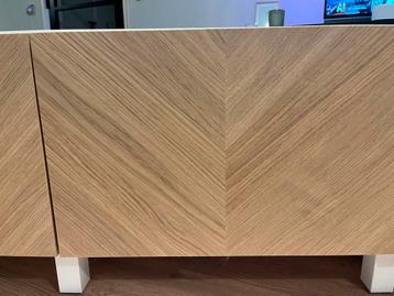 IKEA Besta TV Meubel - Wit met Eiken Deuren - afbeelding 5
