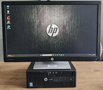 HP 400 G2,5 Core i5 4590S-3.00GHz 8gb ddr3 256gb SSD 23 Inch beschikbaar voor biedingen