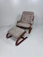 Vintage stoel fauteuil teak, Huis en Inrichting, Fauteuils, Ophalen, Gebruikt