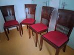 4 houten stoelen €39 donkerrood mogelijk thuisgebracht v €5, Huis en Inrichting, Stoelen, Ophalen, Gebruikt, Bruin, Vijf, Zes of meer stoelen