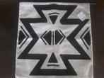 Nieuw linnen kussensloop, geometrisch design, Ophalen of Verzenden, Nieuw, Vierkant