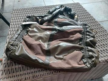 Tk nieuwe schoudertas, leer,taupekleuren beschikbaar voor biedingen
