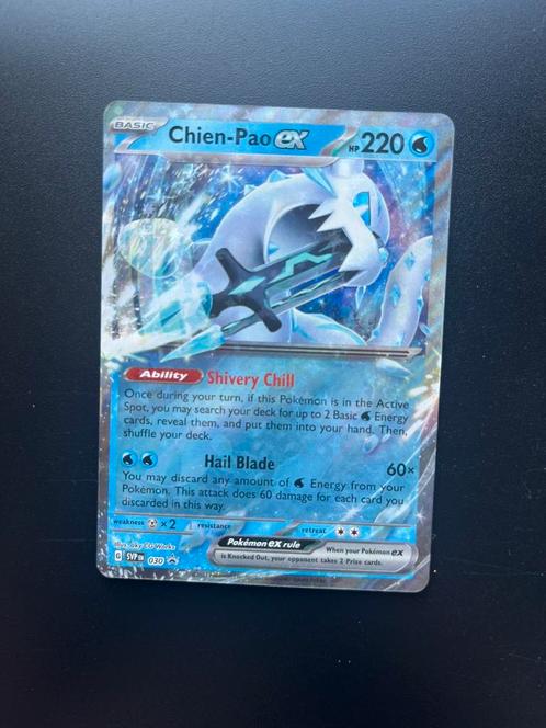 Chien-Pao Ex 030, Hobby en Vrije tijd, Verzamelkaartspellen | Pokémon, Zo goed als nieuw, Losse kaart, Foil, Verzenden