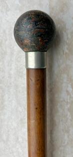 OUDE HOUTEN WANDELSTOK MET KNOTS, Ophalen of Verzenden, Gebruikt