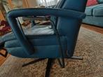 Prominent sta op stoel, Huis en Inrichting, Fauteuils, Ophalen of Verzenden, Gebruikt, Leer, 50 tot 75 cm
