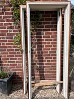 4x Hardhouten Kozijnen, Doe-het-zelf en Verbouw, Deuren en Horren, Ophalen, Gebruikt, 80 tot 100 cm, Buitendeur