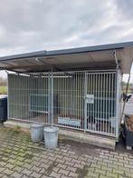 Hondenkennel met geisoleerd nachthok, Dieren en Toebehoren, Hondenhokken, 110 cm of meer, Gebruikt, 100 cm of meer, Ophalen