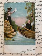 In een roeibootje (S), Ophalen of Verzenden, Voor 1920, Gelopen, Overige thema's