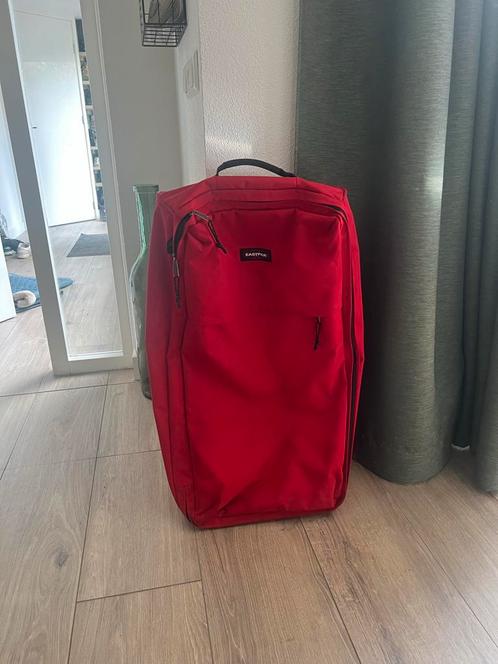 Eastpak Tranverz Rode Koffer - Gebruikt, Sieraden, Tassen en Uiterlijk, Koffers, Gebruikt, Overige materialen, 70 cm of meer, 35 tot 45 cm