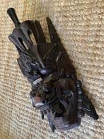 Hardhouten Balinees beeld, barong masker, 37 cm lang, Antiek en Kunst, Ophalen