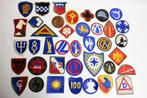 39 x wo2 patch amerika divisie corps etc, Verzamelen, Militaria | Tweede Wereldoorlog, Ophalen of Verzenden, Amerika, Boek of Tijdschrift