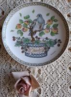 Hutschenreuther wandbordje, duif, Oktober, Ole Winther, Ophalen of Verzenden