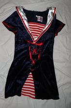 Leuke blauw/wit/rood/gouden MATROOS/NAVY/MARINE jurk, Ophalen, Carnaval, Kleding, Maat 34 (XS) of kleiner
