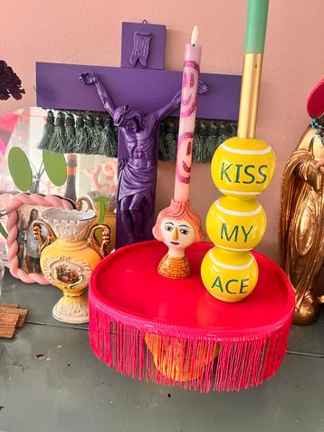 Kiss My Ace Kandelaar - Tennis Cadeau beschikbaar voor biedingen