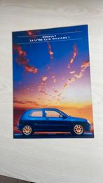 Renault Clio williams folder 1994 Renault UK, Ophalen of Verzenden, Zo goed als nieuw, Renault