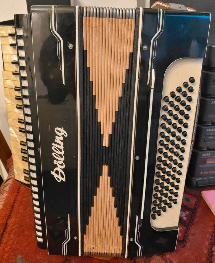 herman Dolling Accordeon, Muziek en Instrumenten, Accordeons, Gebruikt, Overige merken, Ophalen