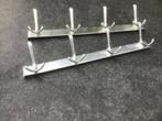 Retro Aluminium Kapstok met 4 Haken, Wandkapstok, Ophalen of Verzenden, Zo goed als nieuw, Minder dan 100 cm