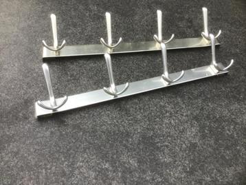 Retro Aluminium Kapstok met 4 Haken beschikbaar voor biedingen
