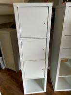 Ikea kallax kastje wit met drie deurtjes, Huis en Inrichting, Ophalen, 100 tot 150 cm, Zo goed als nieuw, Minder dan 150 cm