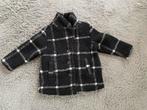 Zwart/wit geruite teddy jas maat 98/104, Meisje, Nieuw, Ophalen of Verzenden, Wibra