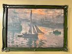 Prachtige Reproductie Van Claude Monet (71 X 51 CM), Ophalen of Verzenden