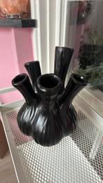 Zwarte trompetvaas, Ophalen, Zwart, Minder dan 50 cm, Glas