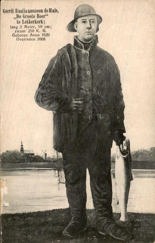 De Groote Boer te Lekkerkerk, Verzamelen, Ansichtkaarten | Nederland, Gelopen, Zuid-Holland, Voor 1920, Ophalen of Verzenden