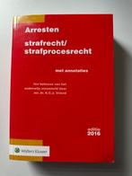 Arresten  -  Strafrecht / Strafprocesrecht  - editie 2016, Ophalen of Verzenden, Zo goed als nieuw, Overige wetenschappen