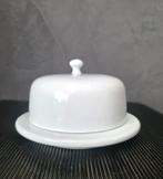 Nieuwe witte degelijke ruime design botervloot, Ophalen of Verzenden, Nieuw, Porselein, Effen
