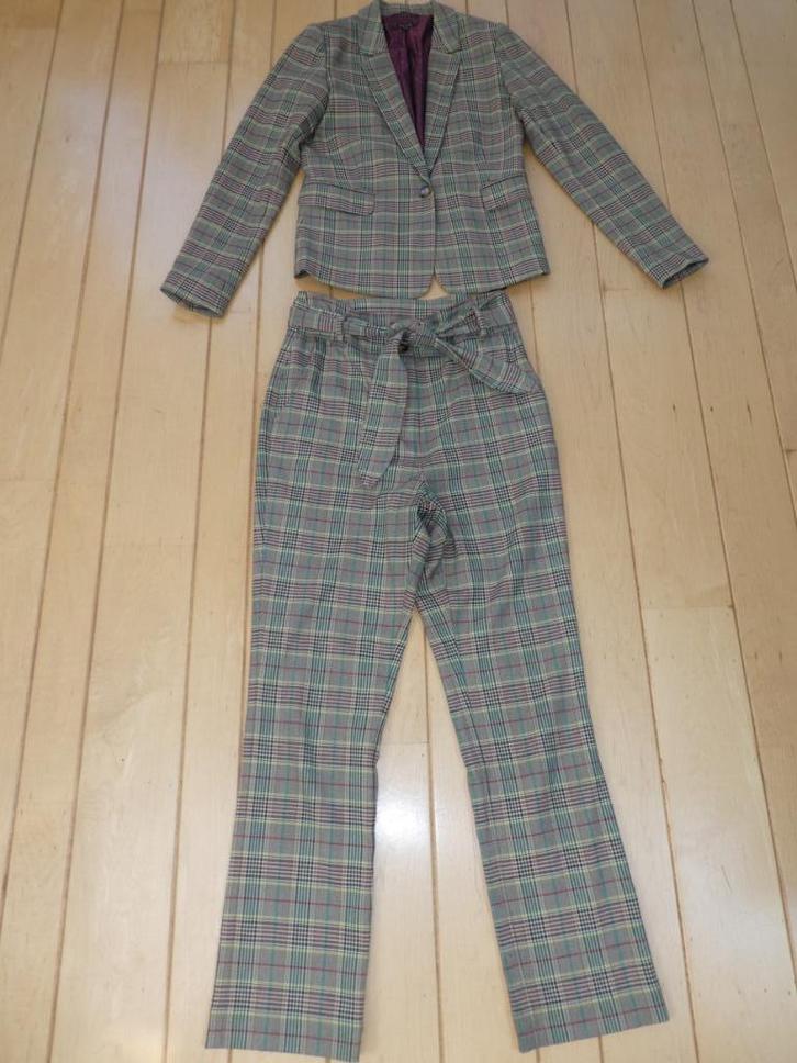 King Louie dames pak suit maat 38 Schotse ruit multikleuren, Kleding | Dames, Jasjes, Kostuums en Pakken, Zo goed als nieuw, Kostuum of Pak