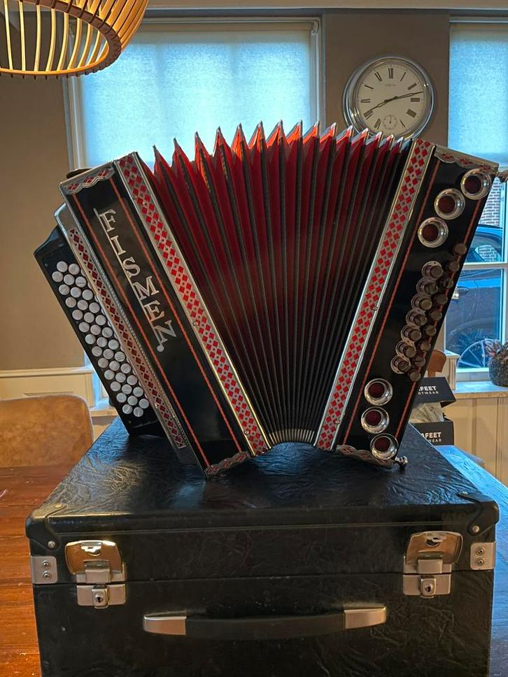 Fishmen steirische harmonika, Muziek en Instrumenten, Accordeons, Zo goed als nieuw, 120-bas, Overige merken, Ophalen