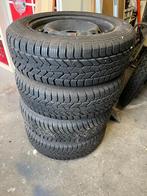 Set velgen met winterbanden met sierringen voor Renault clio, Ophalen, Gebruikt, 15 inch, Banden en Velgen