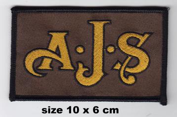 AJS logo patch opnaaiembleem 7R boy racer model 18 20 30 35 beschikbaar voor biedingen