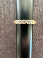 Vintage 14k yellow gold diamond wedding ring - 51 mm, 2,8 gr, Ophalen, Met edelsteen, Dame, Goud