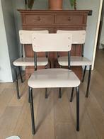 Vintage eetkamerstoelen, Huis en Inrichting, Ophalen, Gebruikt, Overige kleuren, Drie