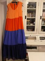 Marina Rinaldi volant dress purple orange 44/46 - 48, Galajurk, Maat 46/48 (XL) of groter, Nieuw, Oranje