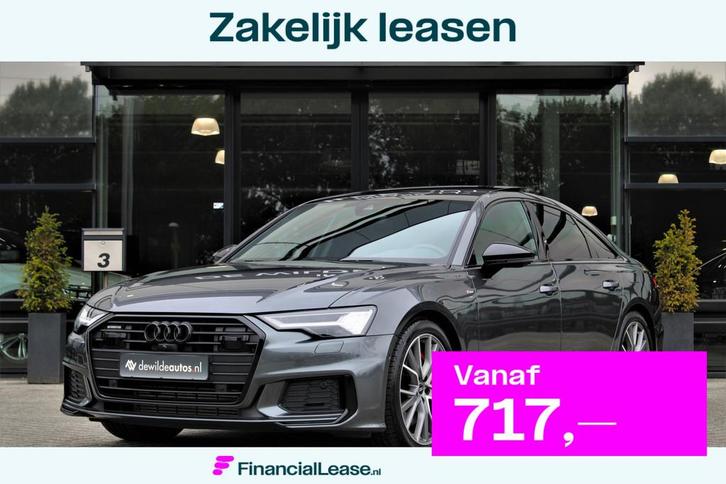 Audi A6 Limousine 55 TFSI e quattro S-line Competition 367pk, Auto's, Audi, Bedrijf, Lease, Financial lease, A6, 360° camera, ABS